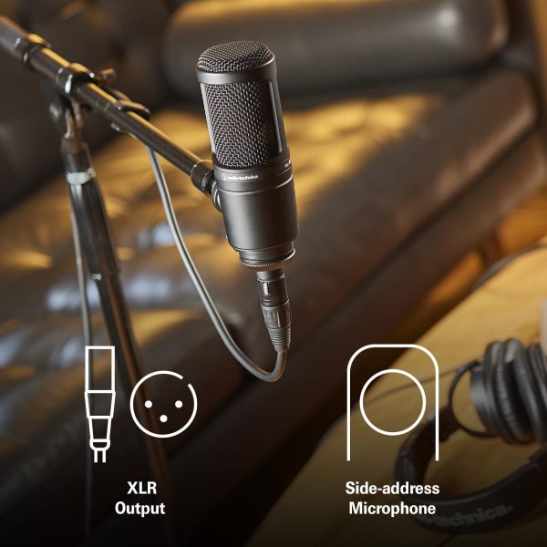 Audio-Technica AT2020 - Micrófono de Condensador Cardioide Negro