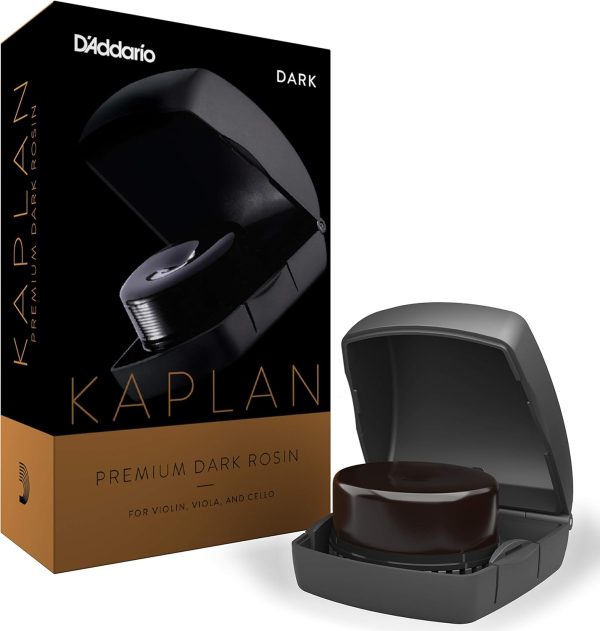 D'Addario Kaplan Premium Resina para Violín y Cello con Estuche, Oscura - KRDD